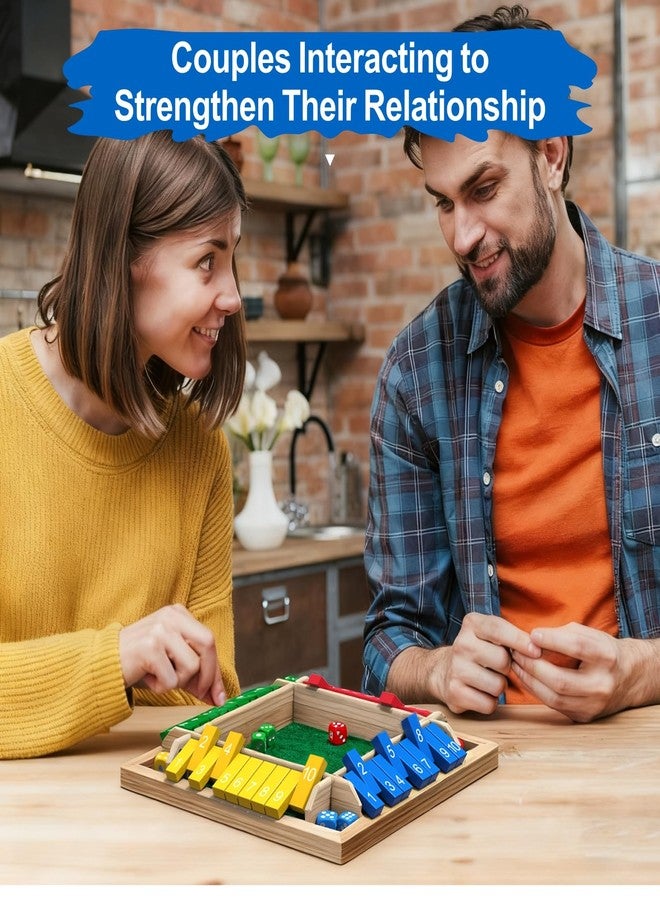 GRORDRUP Shut The Box Game, Wooden Board Tabletop Dice Game for 2-4 Players & Kids Adults, a Fun Math Learning Toy for Family Game Night - an Ideal Made from Non-Toxic Wood, Child-Safe - Image 5